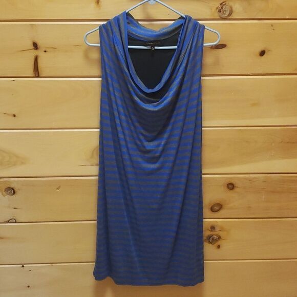Cynthia Steffe Blue, Black, and Gray Dress - Picture 1 of 9